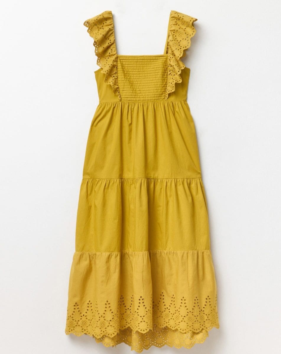 Vestido schiffly bajo