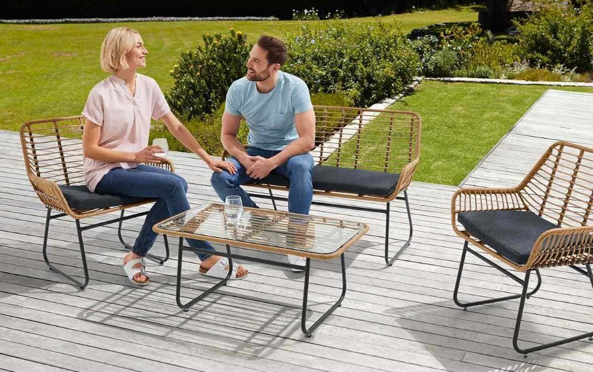 Muebles de ratán de 4 piezas de Lidl