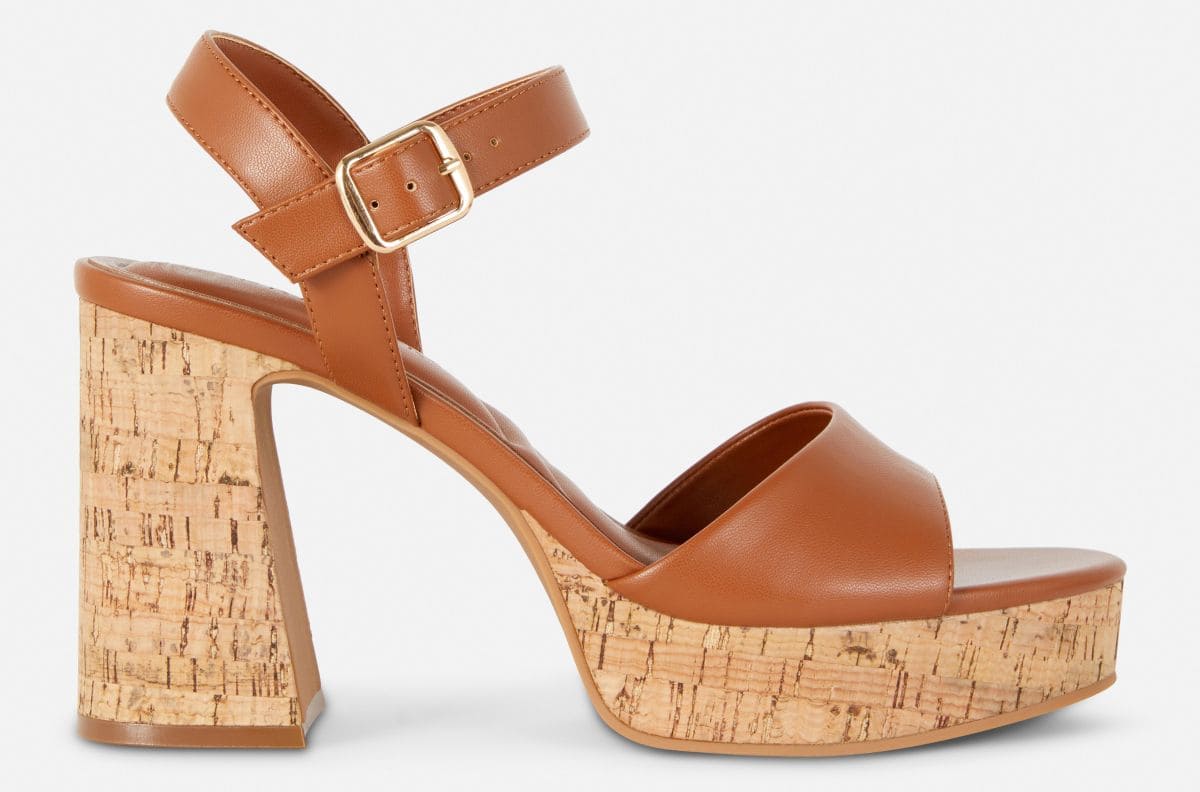 Sandalias con plataforma de corcho de Primark