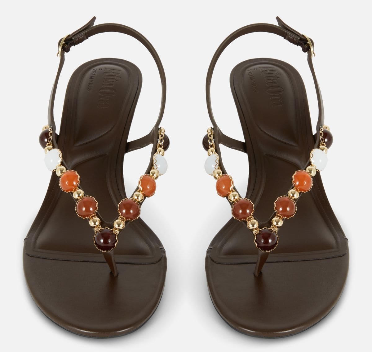 Sandalias de tacón con cuentas de Rita Ora de Primark