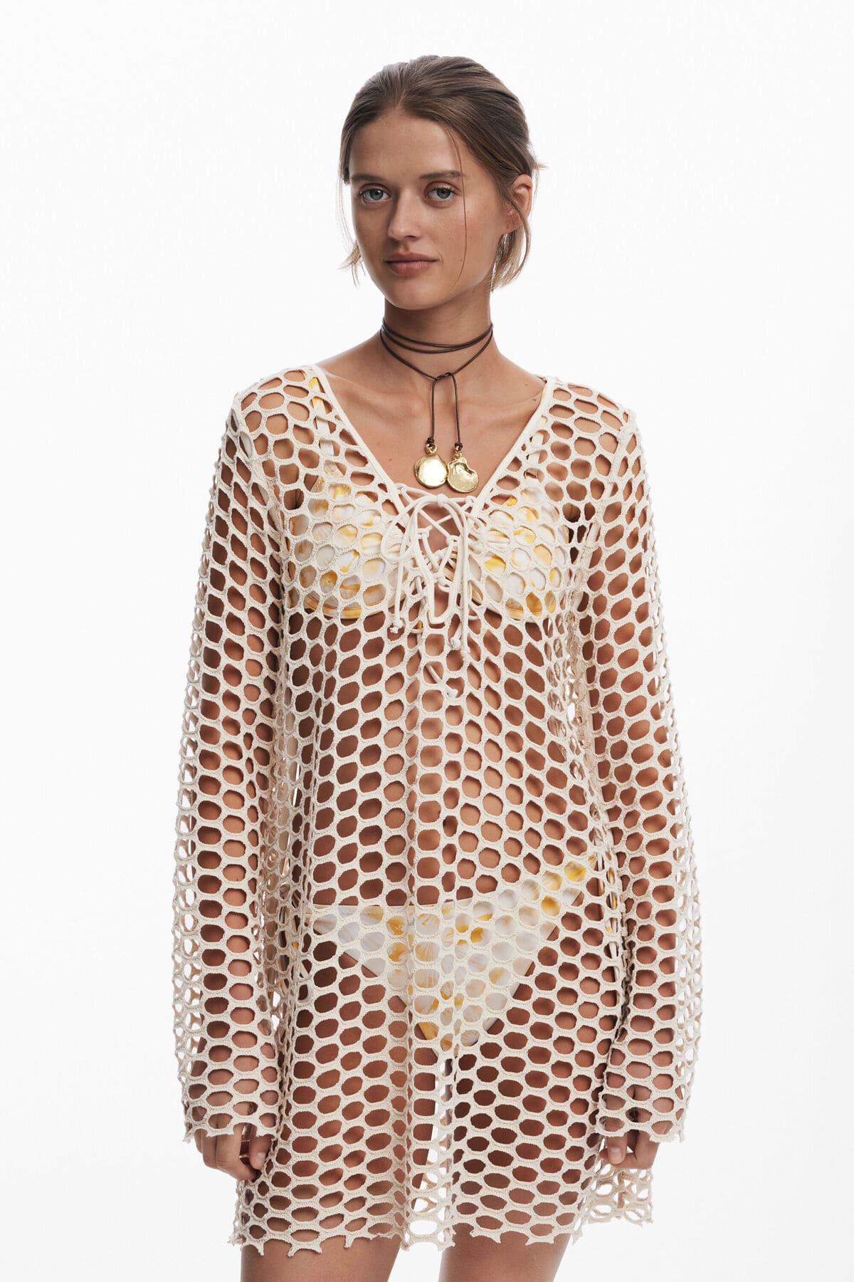 Vestido playero crochet