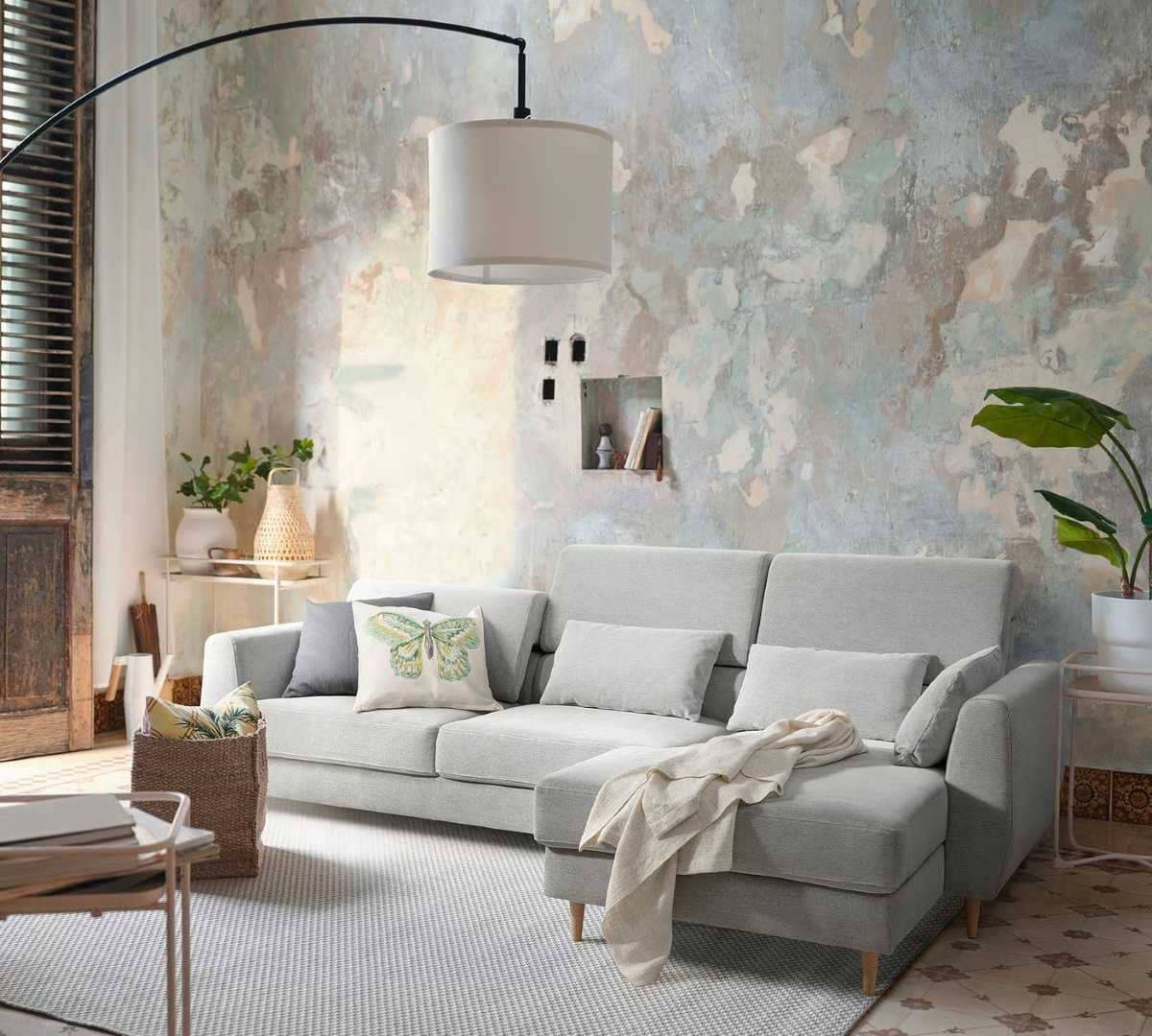 SLATORPSofá de 3 plazas, con chaiselongue de Ikea