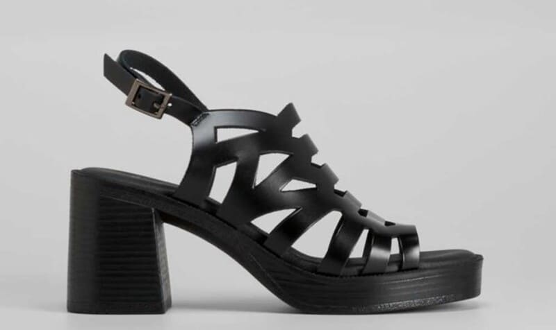 Sandalia de tacón troquelada SENDA ROAD