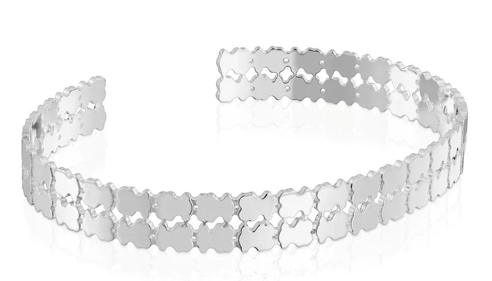 Pulsera esclava Sweet 40s pequeña de plata