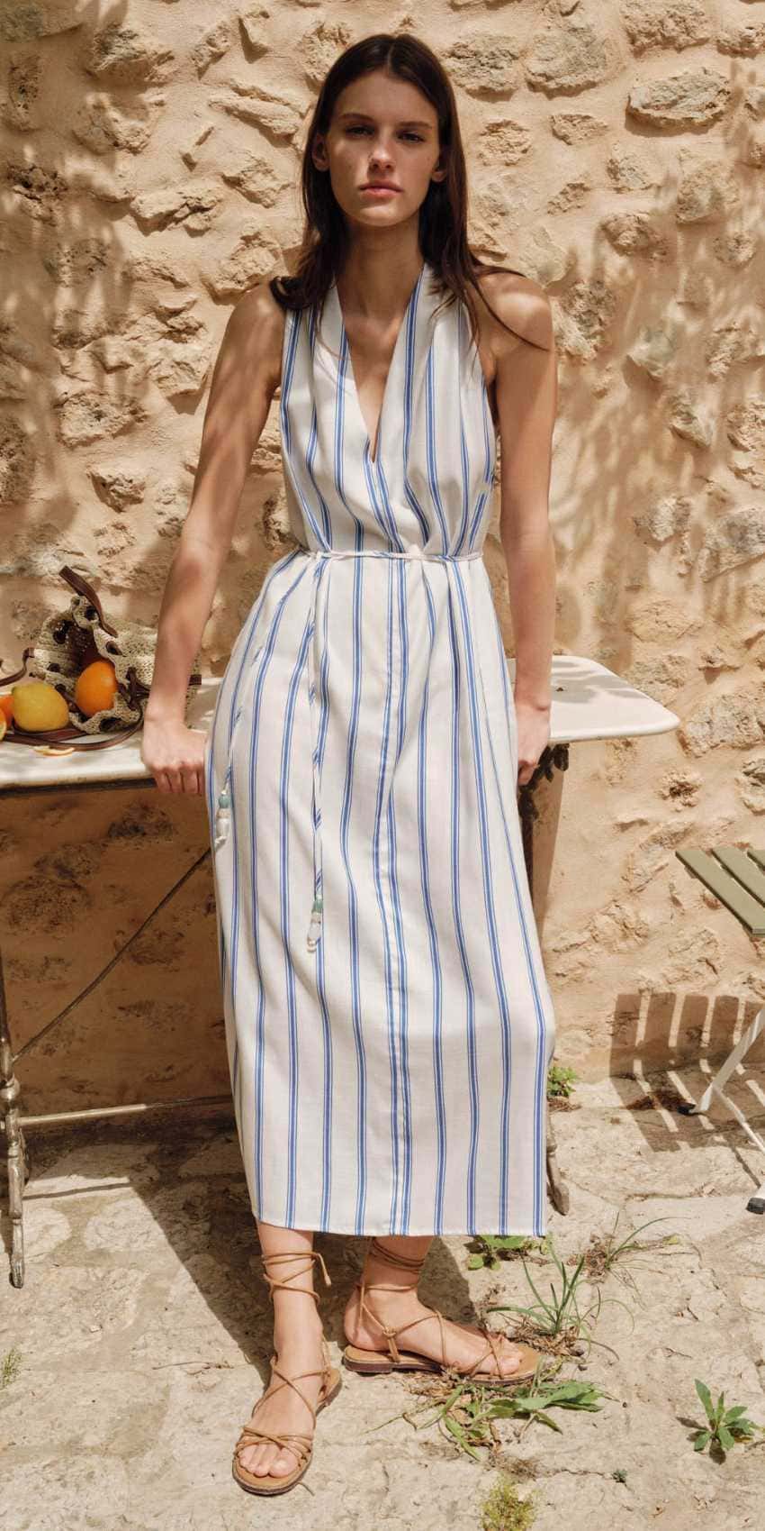 Vestido rayas de Sfera