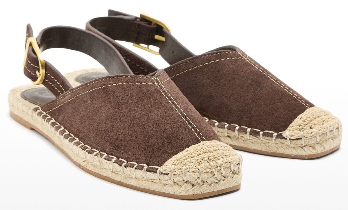 Las nuevas alpargatas de piel con hebilla en color marrón de Parfois