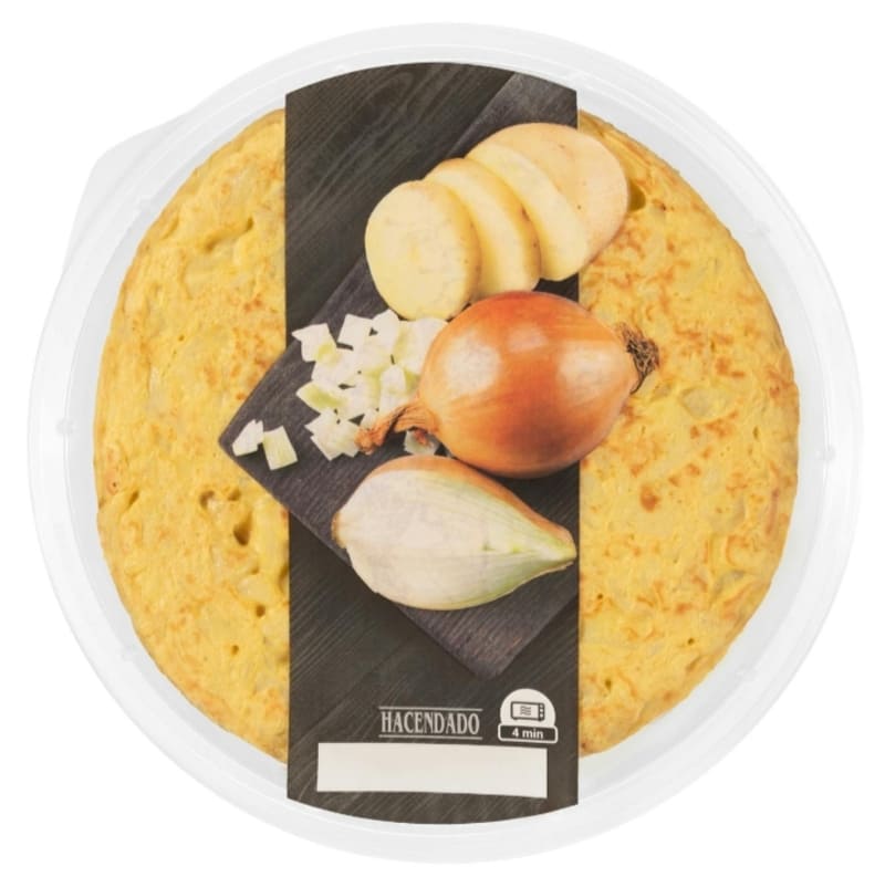 Tortilla de patata y cebolla Hacendado