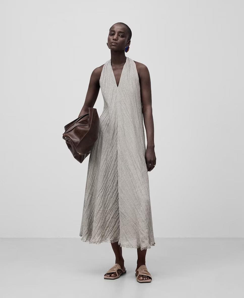 Vestido largo de lino, Adolfo Domínguez