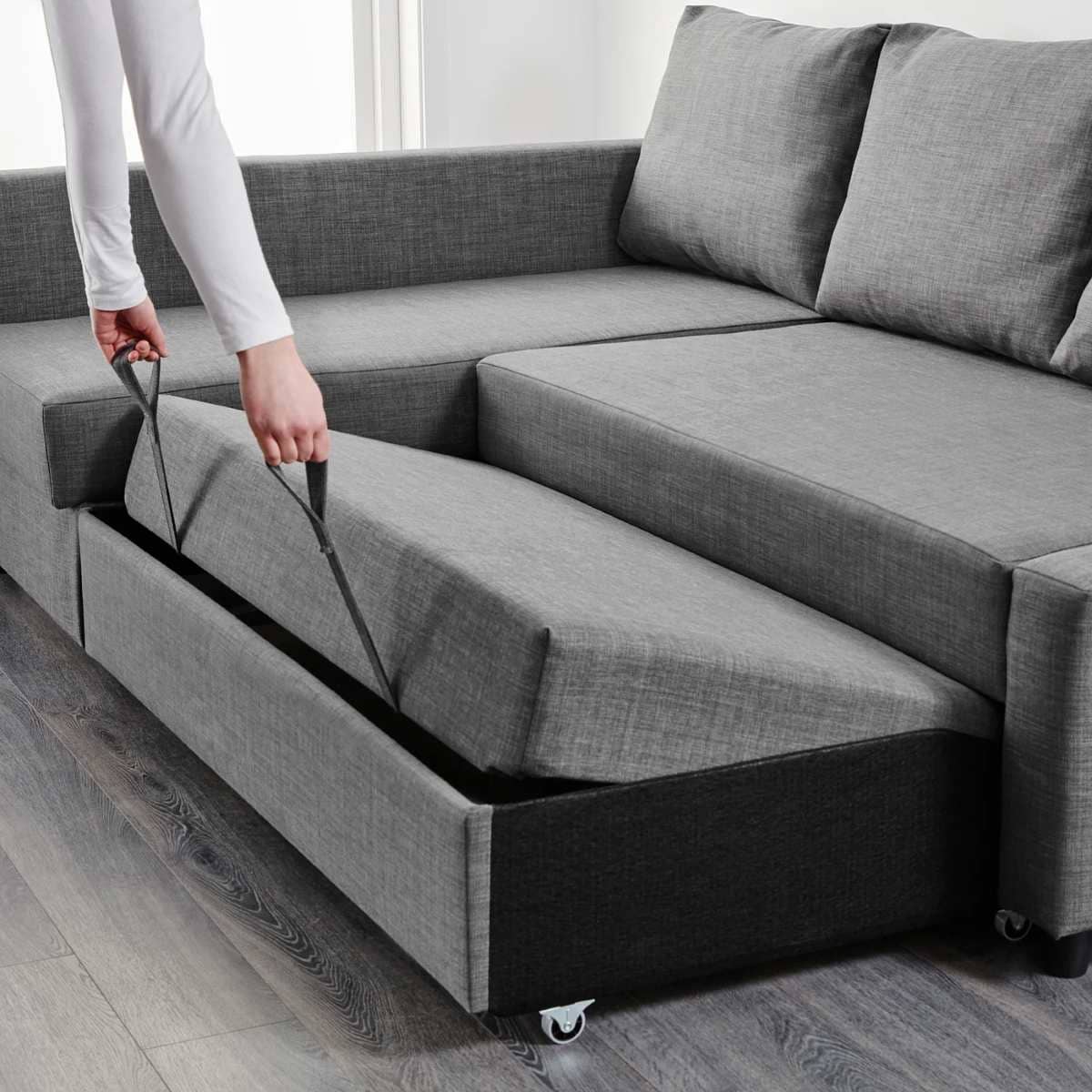 FRIHETENSofá cama con chaiselongue de Ikea