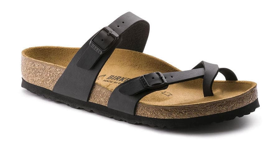 Las sandalias Birkenstock para mujer en color negro en Decathlon