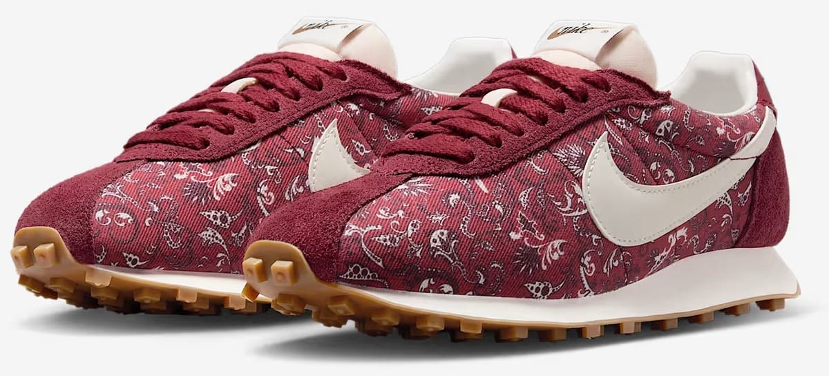 Las nuevas zapatillas para mujer Nike LD-1000 en color burdeos