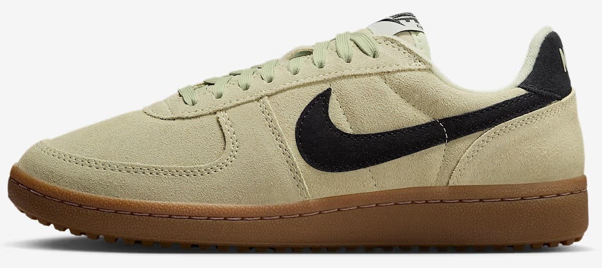 Las nuevas zapatillas Nike Field General Suede en color oliva