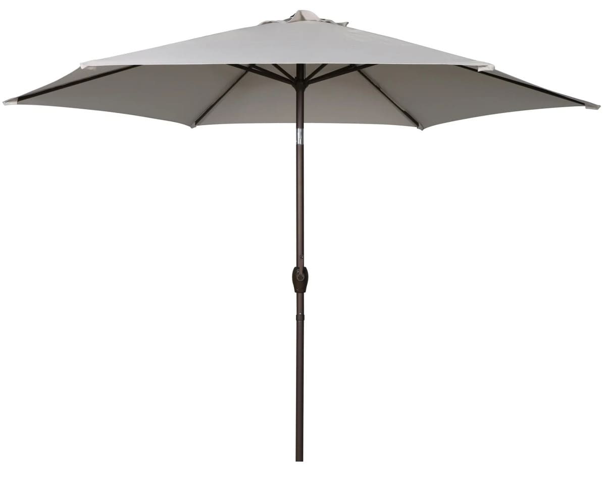 El parasol de jardín de acero y aluminio Lagoa de Carrefour