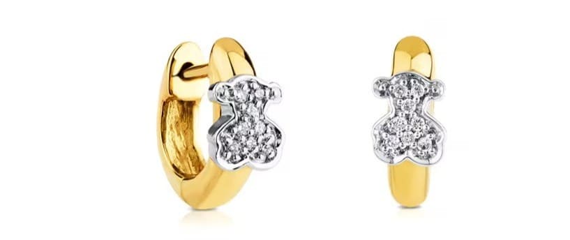 Pendientes de oro y diamantes Gen de TOUS