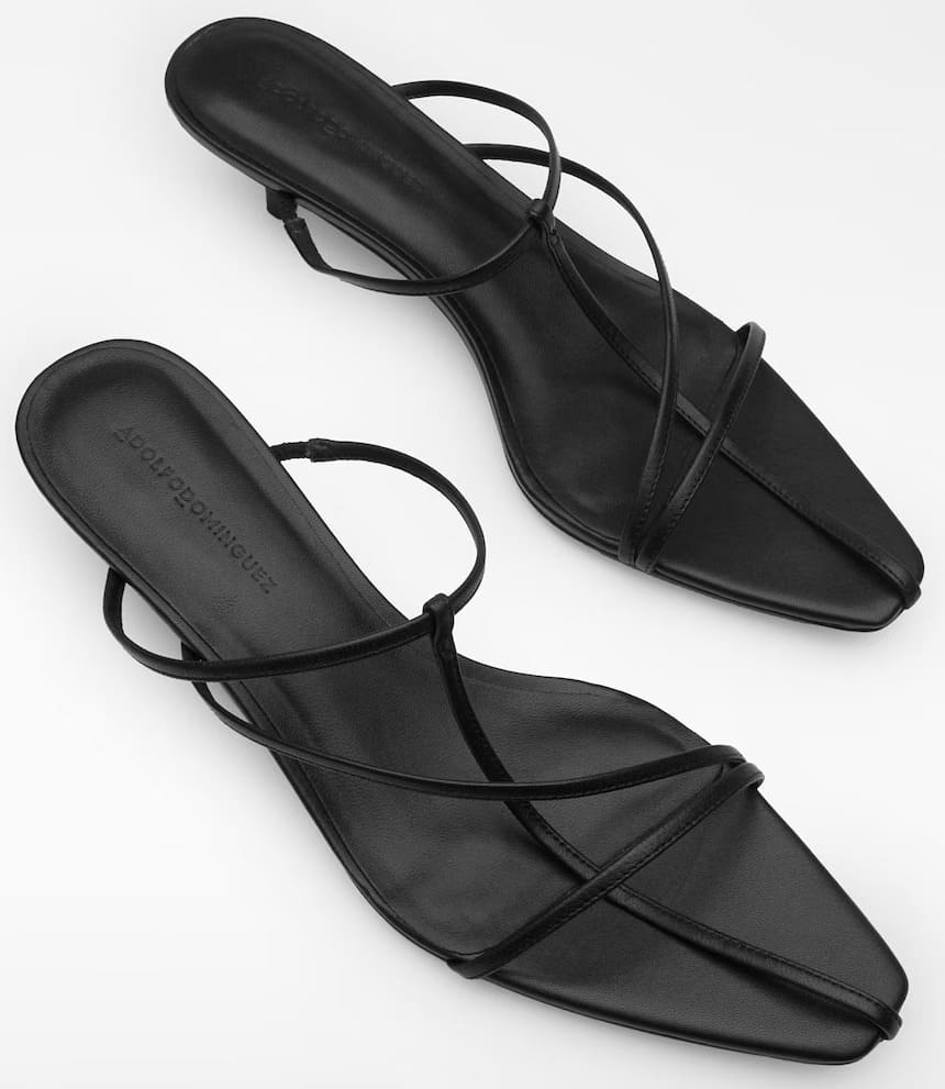 Las nuevas sandalias de tacón en piel de Adolfo Domínguez en El Corte Inglés