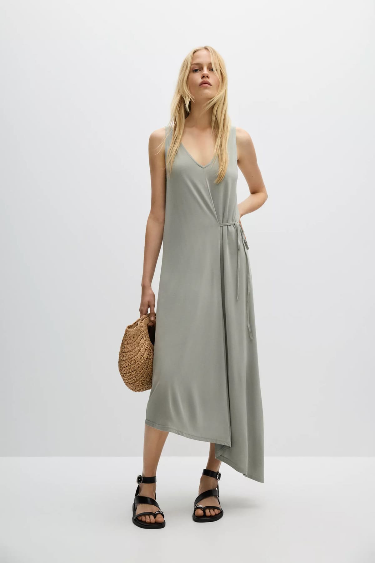 Vestido midi asimétrico (2)