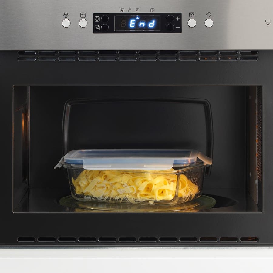 Bote con tapa rectangular vidrioplástico, IKEA 365+