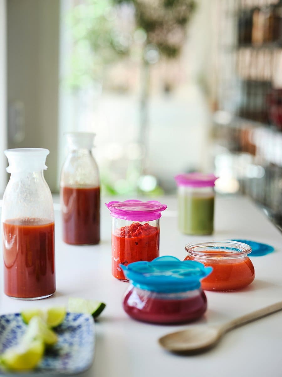 Juego de 3 campanas de alimentos de silicona multicolor, ÖVERMÄTT