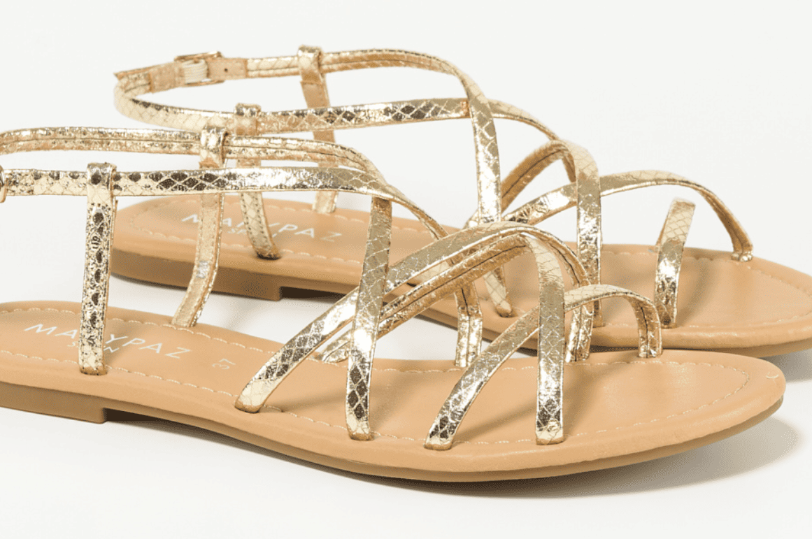 Sandalias planas tiras