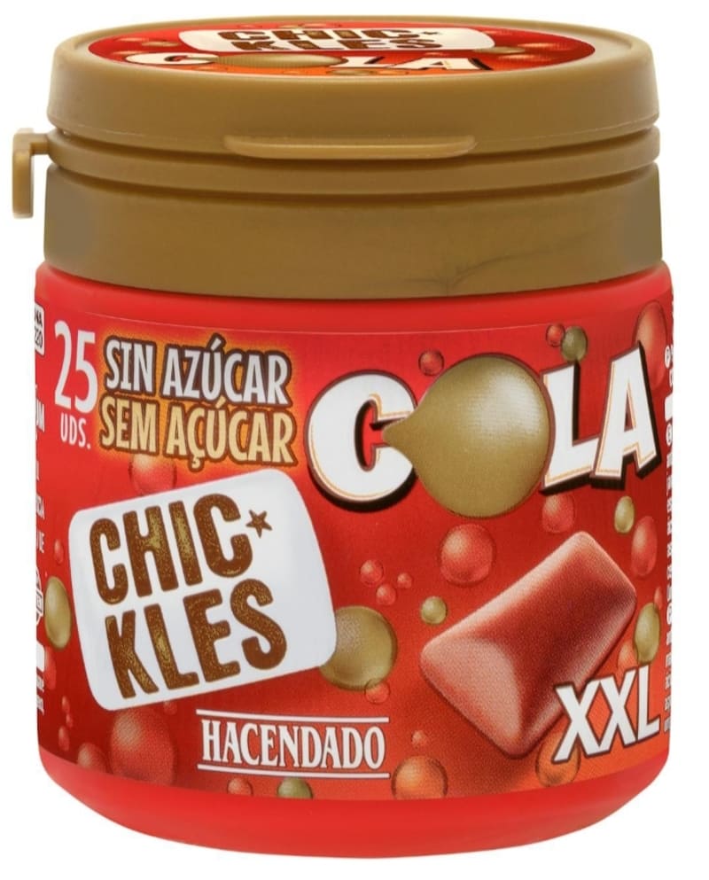 Chicles cola XXL gragea Hacendado