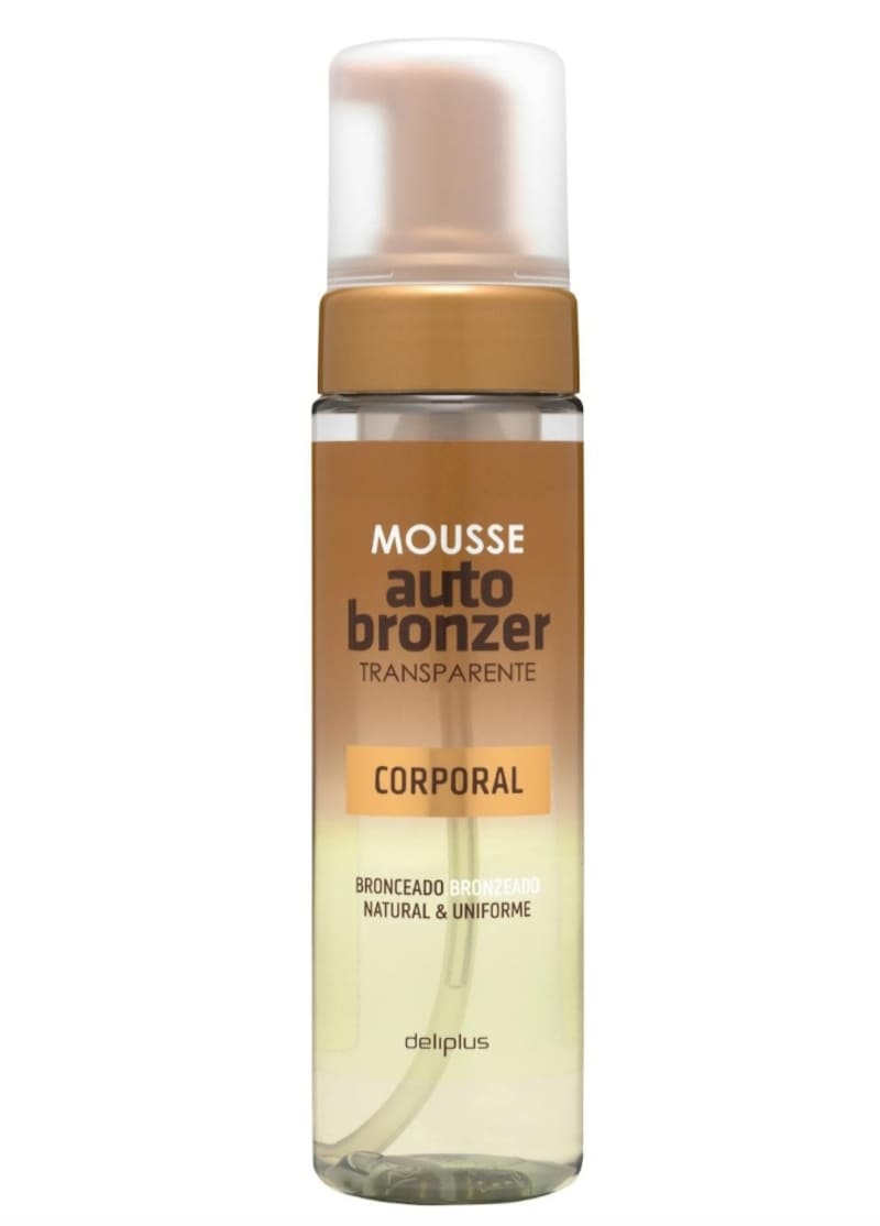 Mousse corporal autobronceador Deliplus transparente