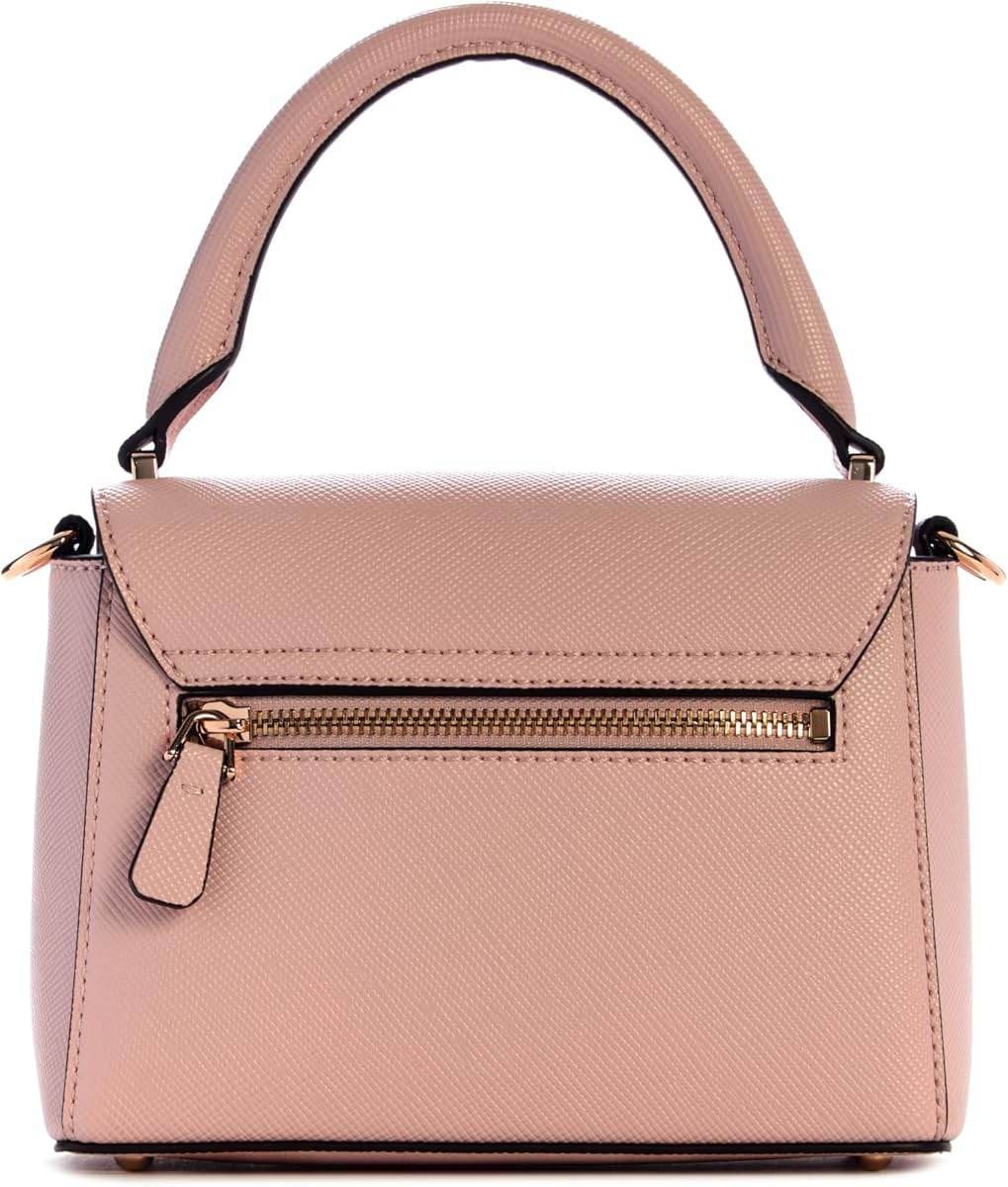 GUESS Fedana Top Handle Flap, Bolso Cruzado para Mujer, Rosa Claro en Amazon