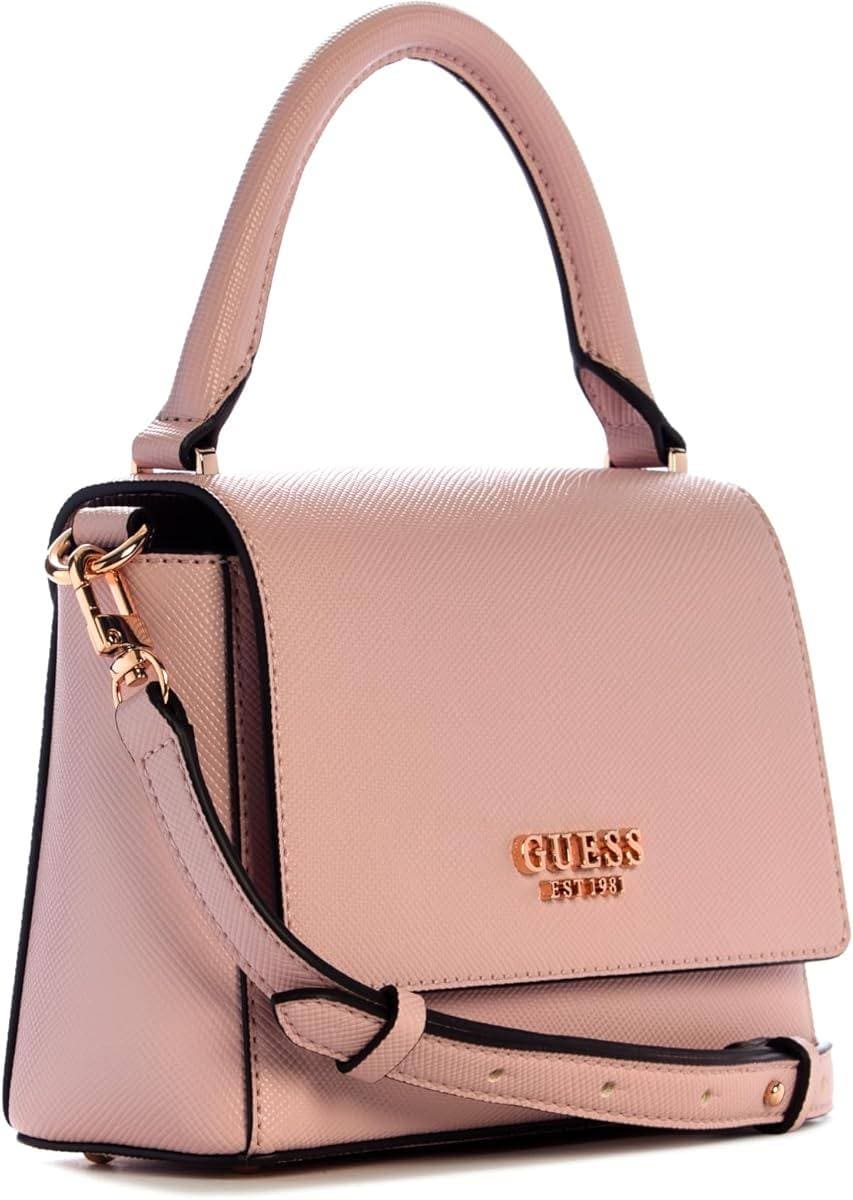 GUESS Fedana Top Handle Flap, Bolso Cruzado para Mujer, Rosa Claro en Amazon
