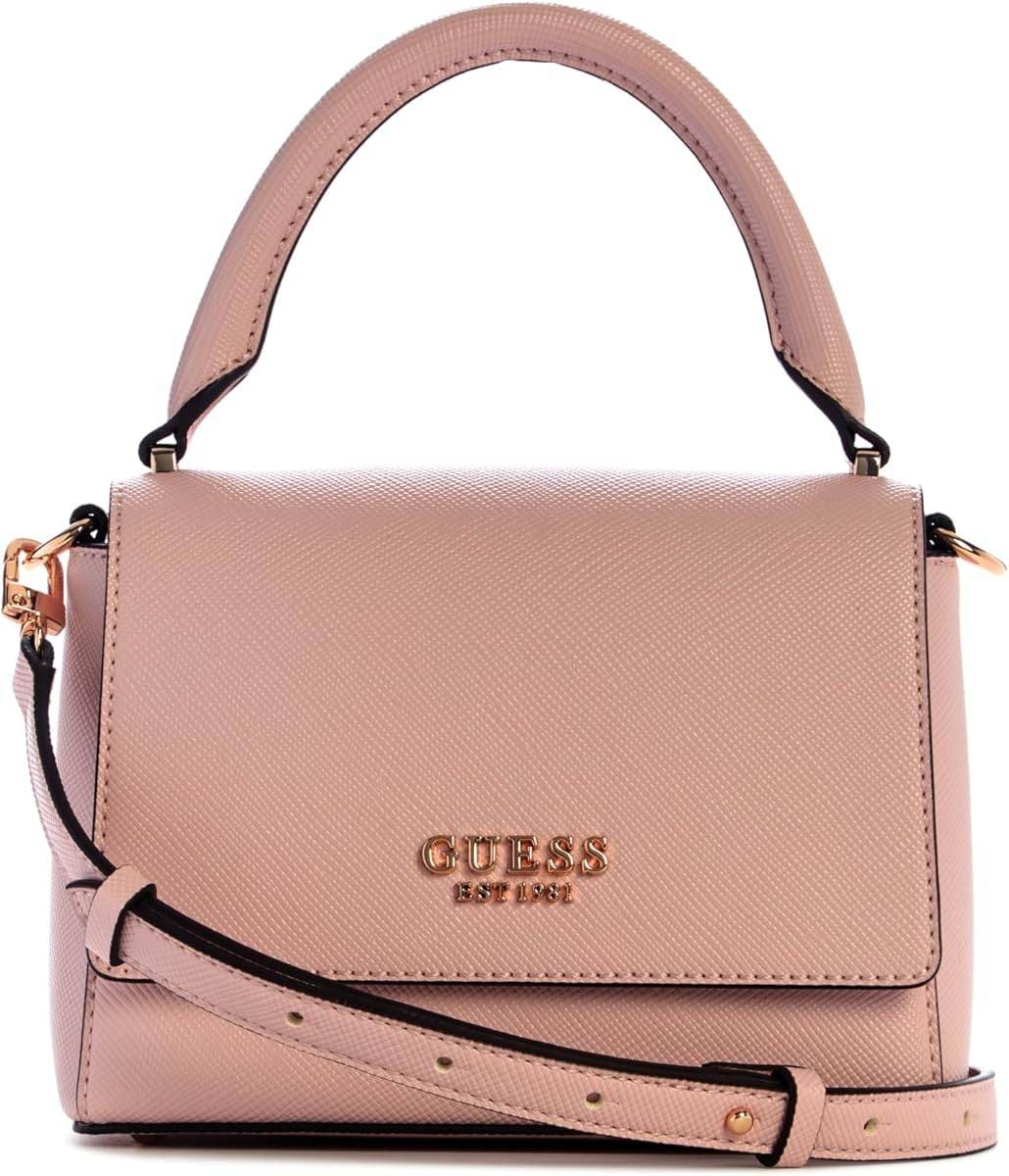 GUESS Fedana Top Handle Flap, Bolso Cruzado para Mujer, Rosa Claro en Amazon