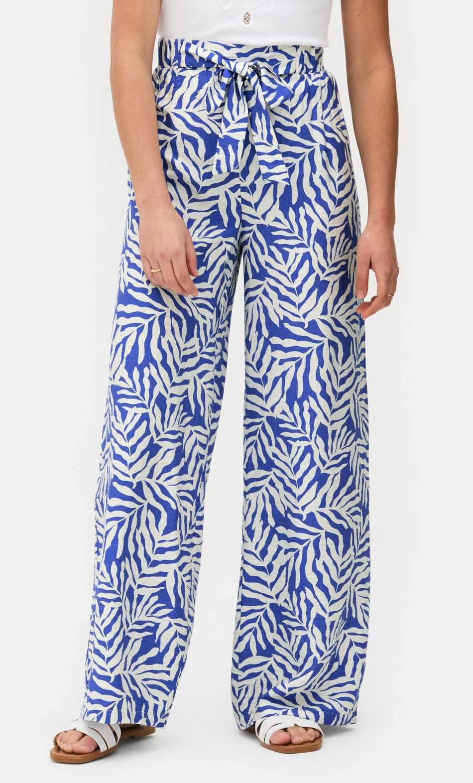 Pantalón palazzo estampado de pernera ancha de Primark