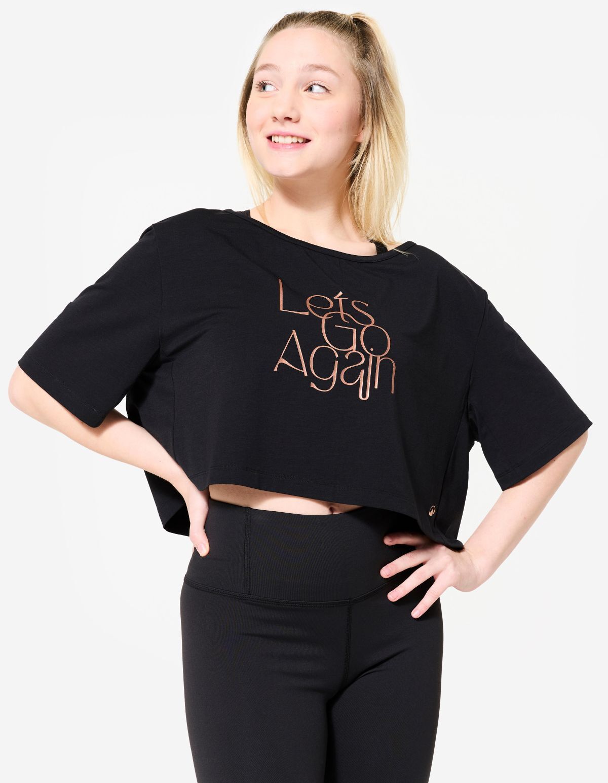 Camiseta crop top Starever de Decathlon