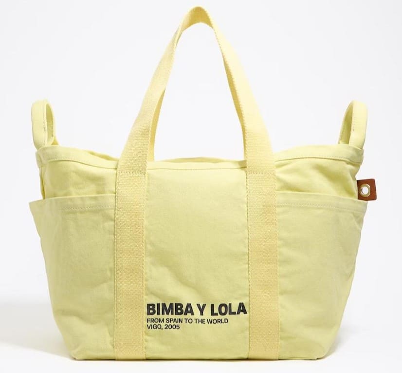 Bolsa de playa grande y tejida, Bimba y Lola
