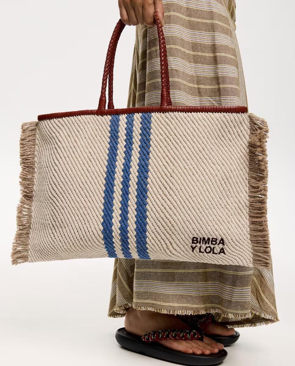 Bolso de hombro shopper grande