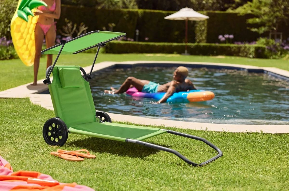 Tumbona de playa y carrito de transporte Crivit de Lidl