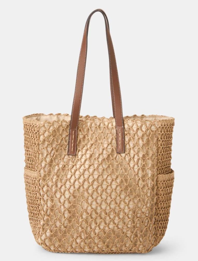 Bolso de playa con bolsillos