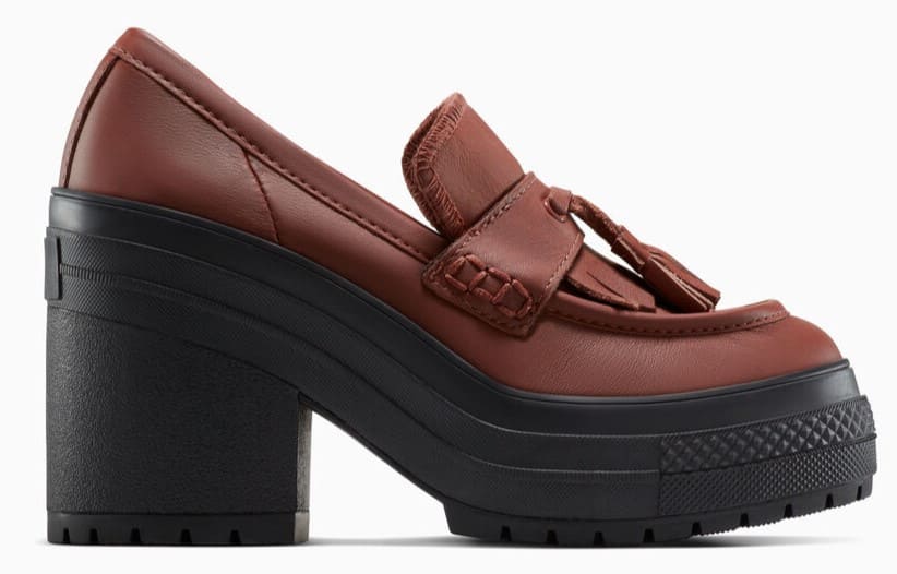 Converse Chuck 70 De Luxe Heel Loafer Platform Leather