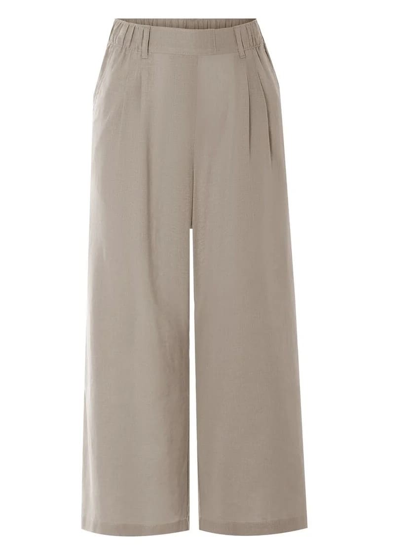 Pantalón culotte de lino