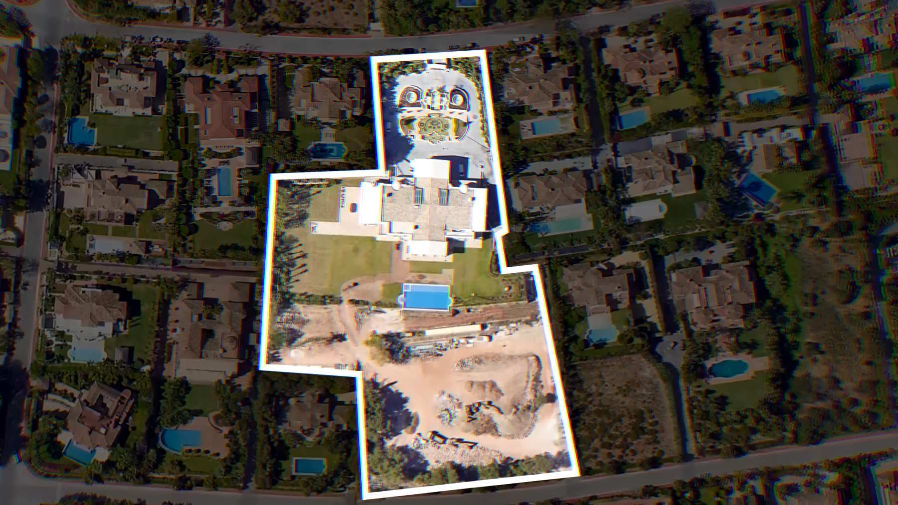 Terreno de la finca de la casa más cara de España en la urbanización de Sierra Blanca, Marbella