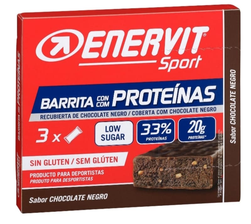 Barritas con proteínas Enervit Sport sabor chocolate negro