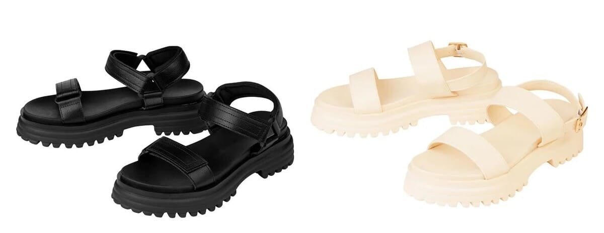 Sandalias de plataforma track