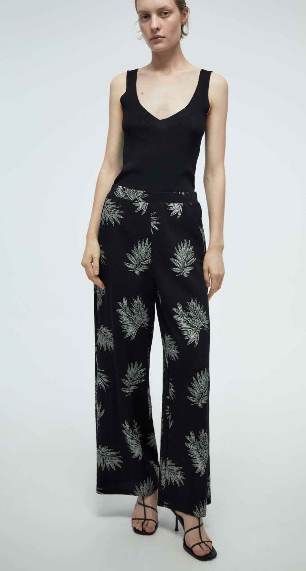 Pantalón lino puff de Sfera