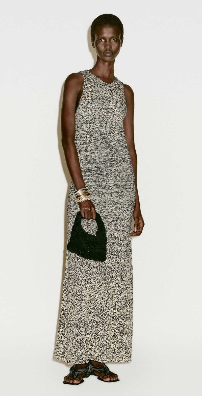 Vestido largo punto jaspeado - Limited edition de Massimo Dutti