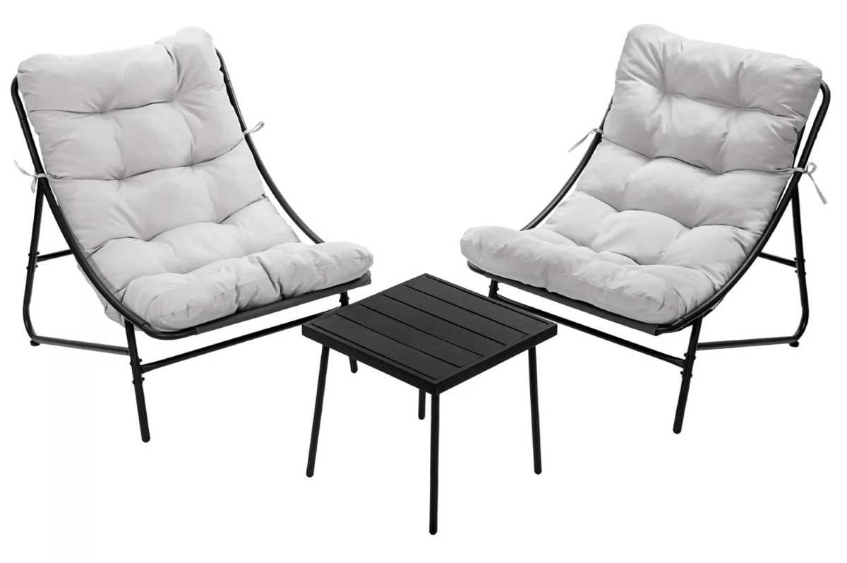 Conjunto de Jardín Mesa + 2 Sillones de Carrefour