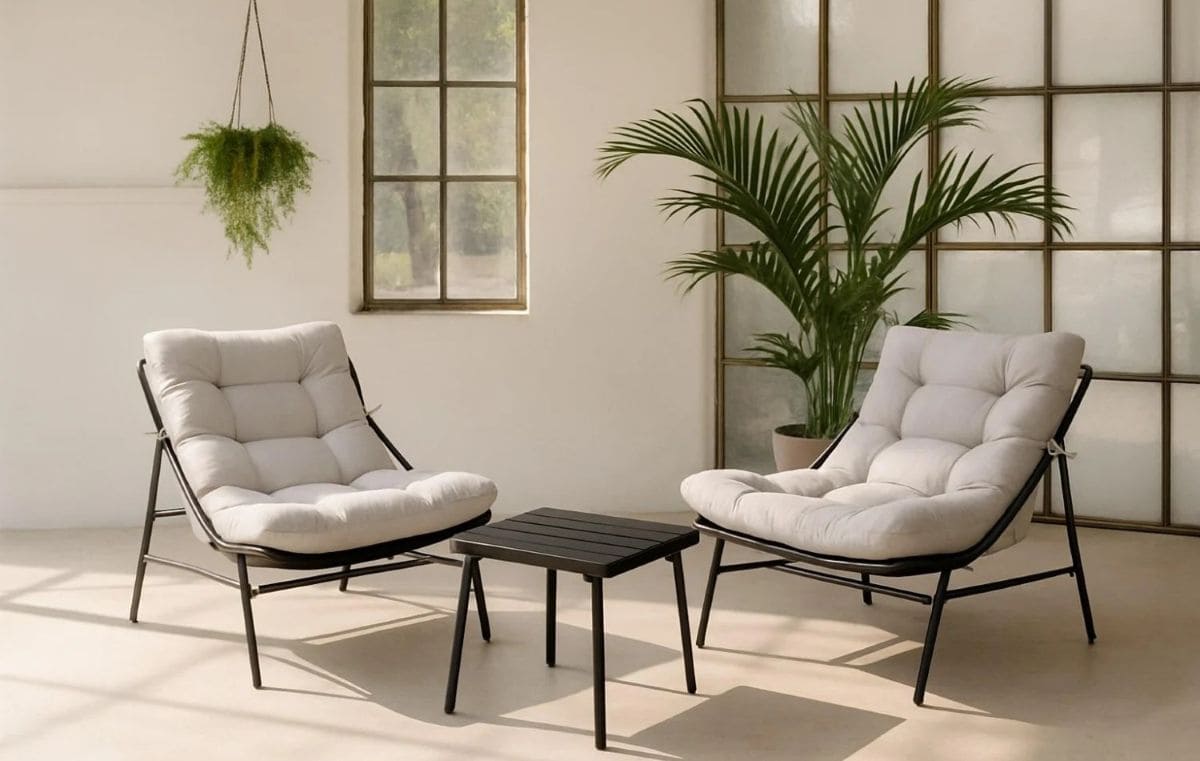 Conjunto de Jardín Mesa + 2 Sillones de Carrefour