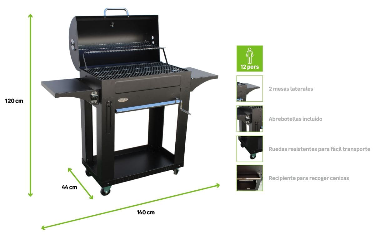 Barbacoa de carbón IMOR Milano de Leroy Merlin