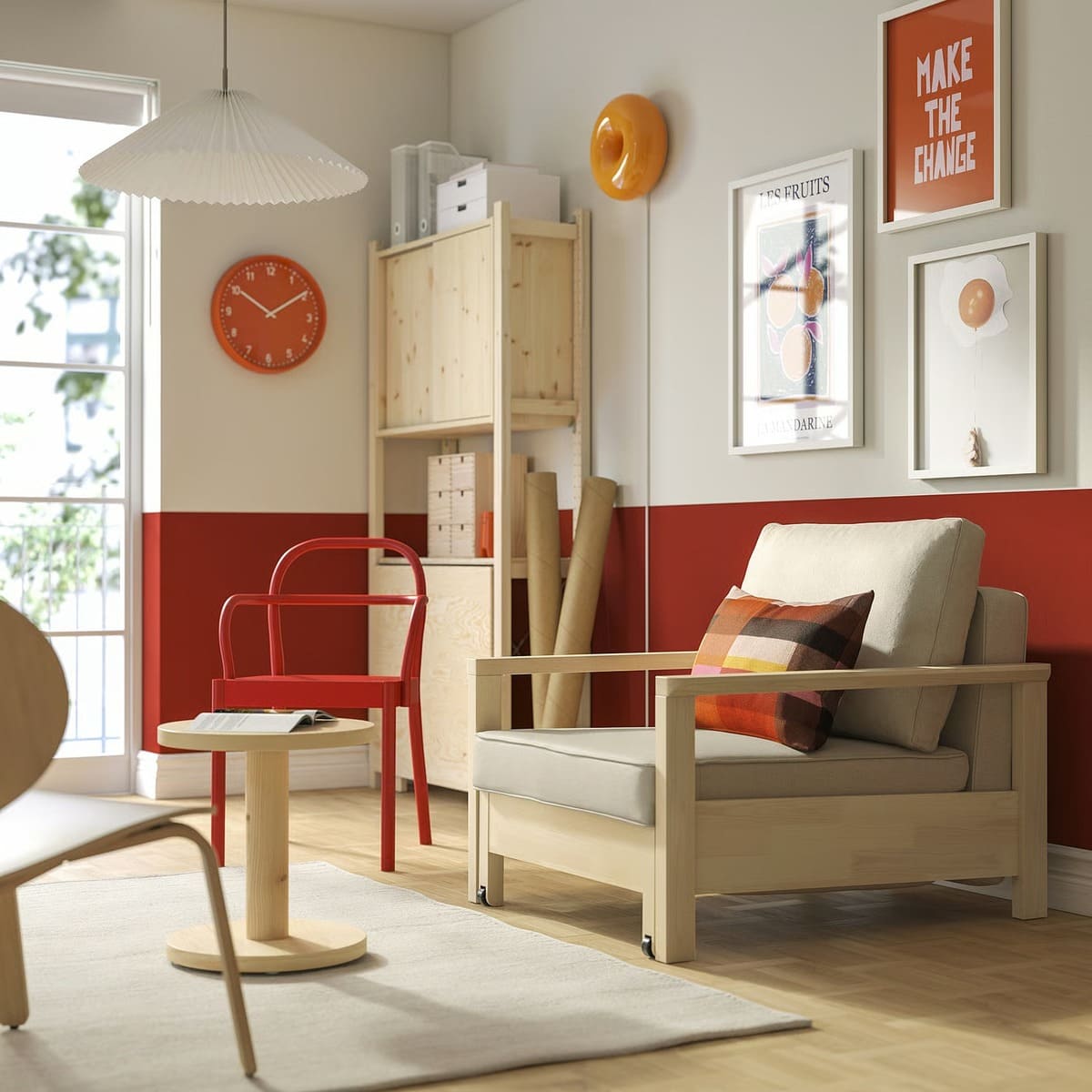 El nuevo sillón cama Naggen en color beige TORNSBORG de Ikea