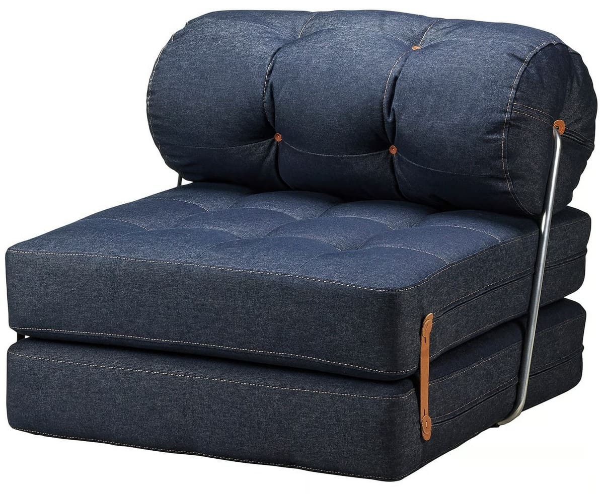 El nuevo sillón cama Vansta azul VÅRKUMLA de Ikea