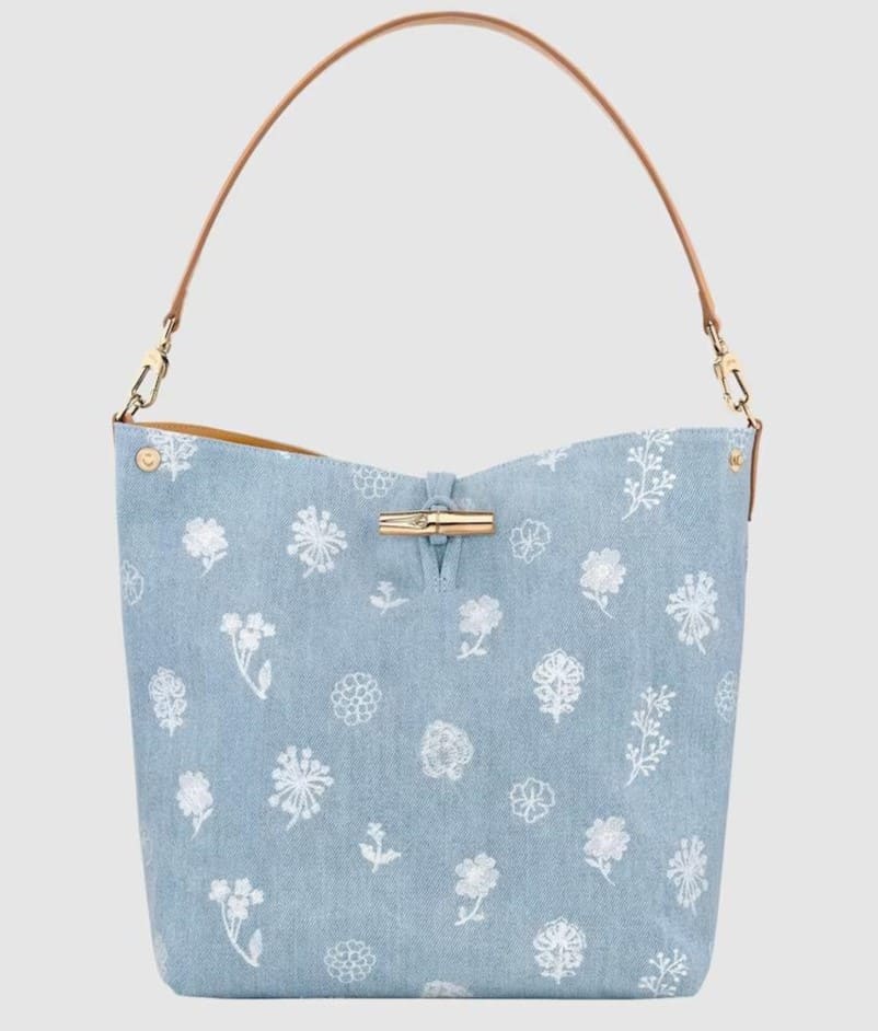 Bolso de hombro Le Roseau en talla M, Longchamp