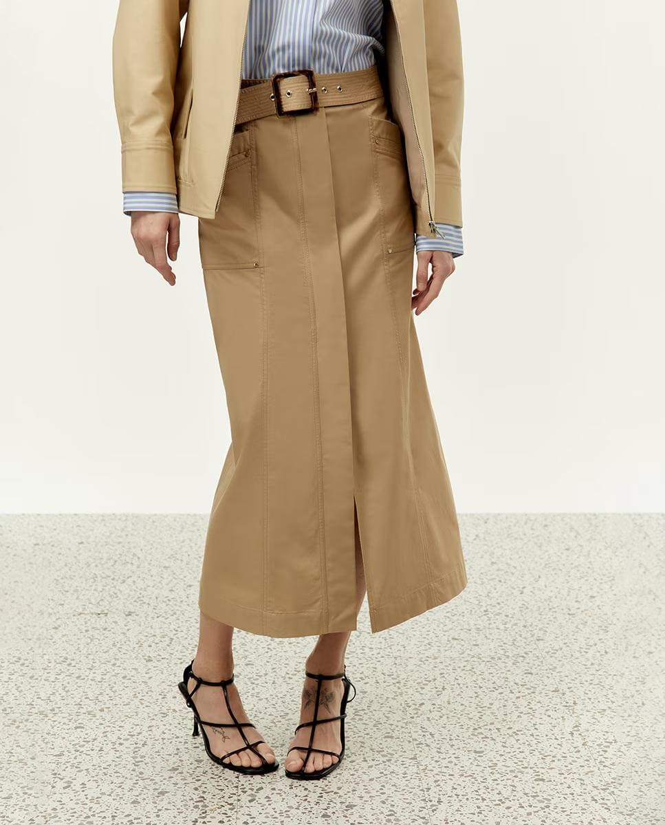 Falda tubo de algodón