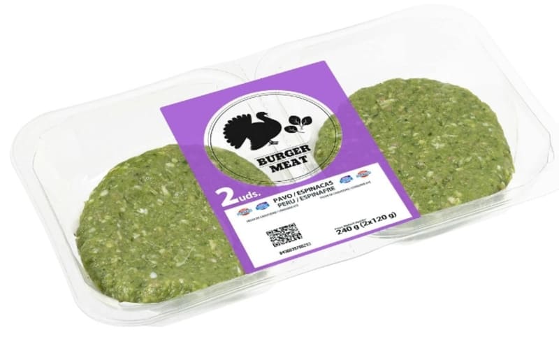 Burger de pavo y espinacas