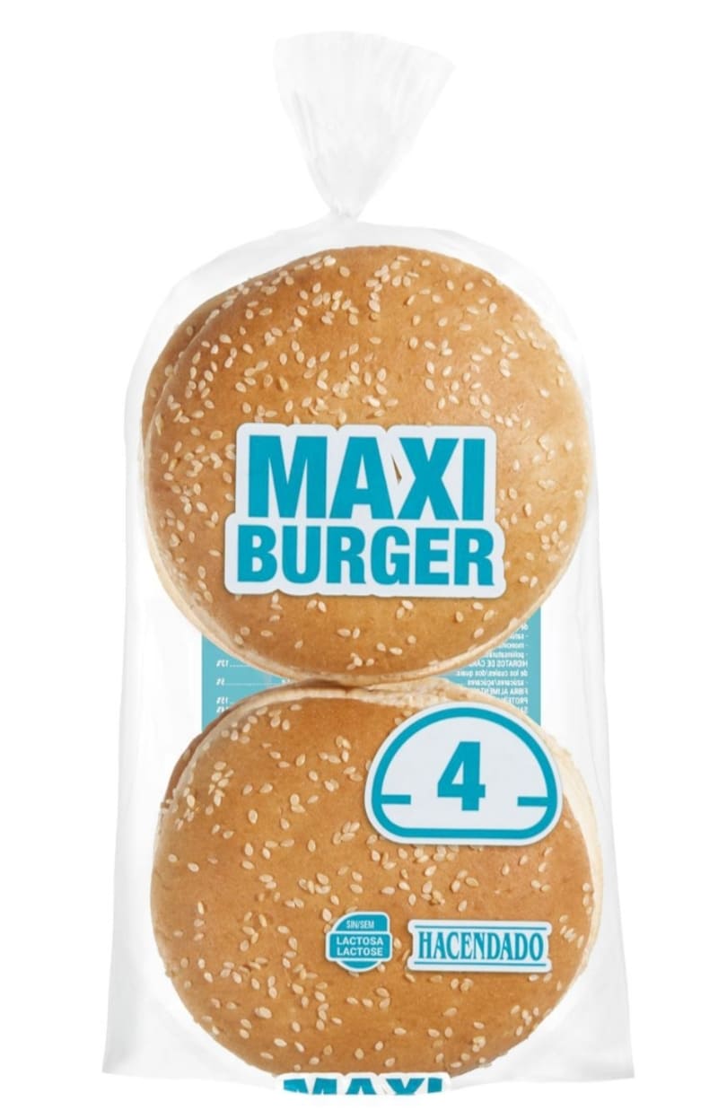 Pan maxi hamburguesa Hacendado